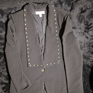 Michael Kors Black Studded Blazer